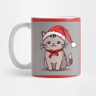 Cute Santa kitty Mug